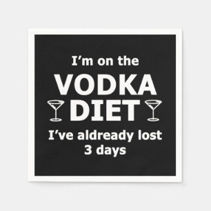 Ich bin auf der Wodka-Diät Serviette