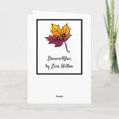 Ich bin auf dich zugespannt | Romantische Kokette  Karte (Rückseite)