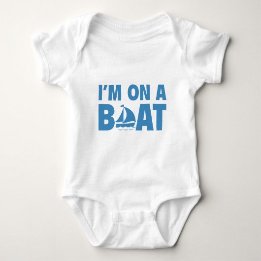 Ich bin auf einem Boot Baby Strampler (Vorderseite)