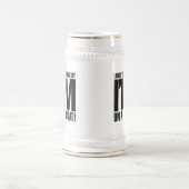 Ich bin auf einem Boot Bierglas (Mittel)