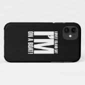 Ich bin auf einem Boot Case-Mate iPhone Hülle (Rückseite (Horizontal))