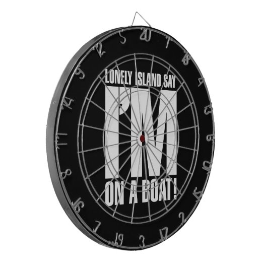 Ich bin auf einem Boot Dartscheibe (Vorderseite Links)