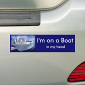 Ich bin auf einem Boot, in meinem Kopf Autoaufkleber (Auf Auto)