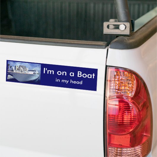 Ich bin auf einem Boot, in meinem Kopf Autoaufkleber (Auf Lkw)