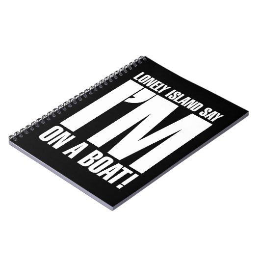 Ich bin auf einem Boot Notizblock (Linke Seite)