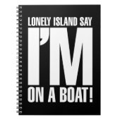 Ich bin auf einem Boot Notizblock (Vorderseite)