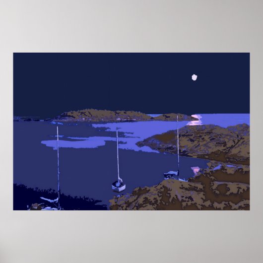 Ich bin auf einem Boot Poster (Vorne)