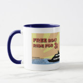 Ich bin auf einem Boot Tasse (Links)