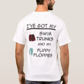 Ich bin auf einem Boot, weiß T-Shirt (Rückseite)