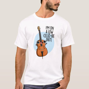 Ich bin auf einem Low Cello Diet Funny Cello Pun T-Shirt