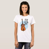 Ich bin auf einem Low Cello Diet Funny Cello Pun T-Shirt (Vorne ganz)