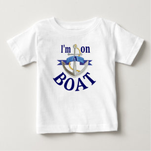 Ich bin auf einem lustigen Baby-Ferien-Abschlag Baby T-shirt