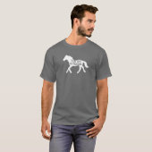 Ich bin auf einem Pferdedunkelheitst-shirt T-Shirt (Vorne ganz)