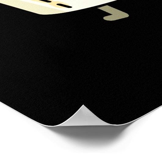 Ich bin auf einem Roll Funny Toilet Paper Pun Dark Poster (Ecke)