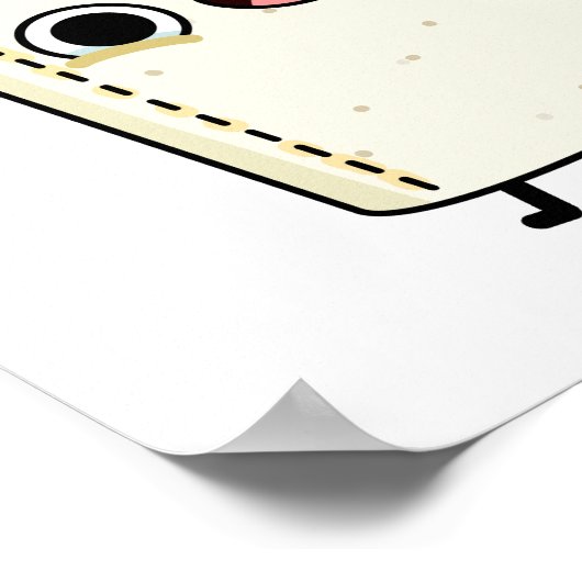 Ich bin auf einem Roll Funny Toilet Pun Poster (Ecke)