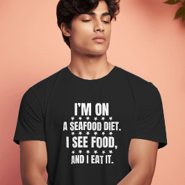 Ich bin auf einem Zitat aus Meeresfrüchten, sonnig T-Shirt