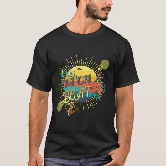 Ich bin auf einer Bootsschiff-Sprichwort T-Shirt (Vorderseite)