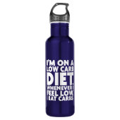 Ich bin auf einer Diät mit geringem Teppich - Funn Edelstahlflasche (Vorderseite)