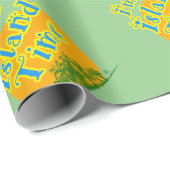 Ich bin auf Island Time! Geschenkpapier (Rolleneckpunkt)