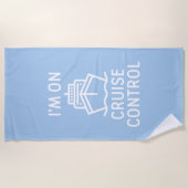 Ich bin auf Kreuzfahrt Kontrolle Strandtuch (Vorderseite)