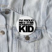 "Ich bin auf mein Nonbinary Kind" Button stolz (Beispiel)