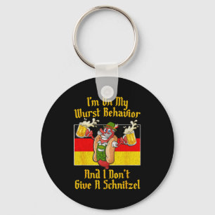 Ich bin auf meinem besten Verhalten und es ist mir Schlüsselanhänger