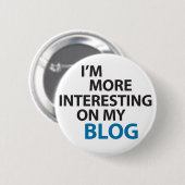 Ich bin auf meinem Blog interessanter Button (Vorne & Hinten)