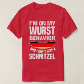 Ich bin auf meinem Wurstverhalten und gebe kein Sc T-Shirt (Design vorne)