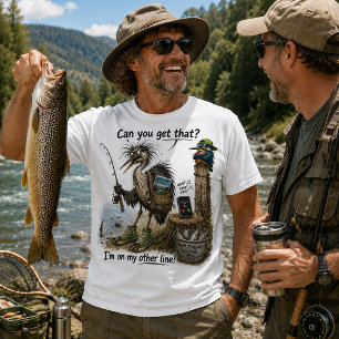 Ich bin auf meiner anderen Leitung Lustiger Vogel T-Shirt