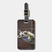 Ich bin auf meiner Weise! - Zwergschnauzer Gepäckanhänger (Vorderseite vertikal)