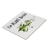 Ich bin auf Pflanze basierende Vegane oder vegetar Fliese (Seite)