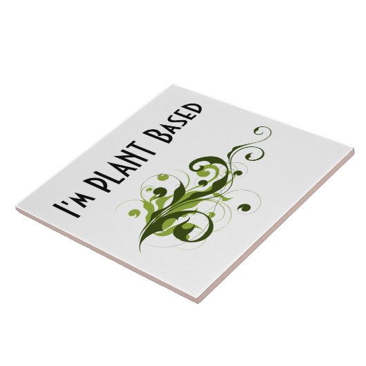 Ich bin auf Pflanze basierende Vegane oder vegetar Fliese (Seite)
