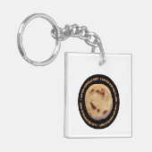 Ich bin auf pupusas Diät Schlüsselanhänger (Vorderseite links)