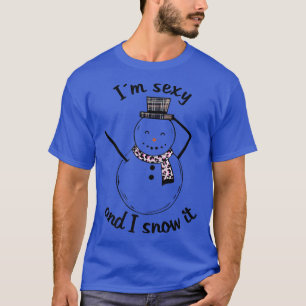 Ich bin auf See und schneie es Schneemann T-Shirt