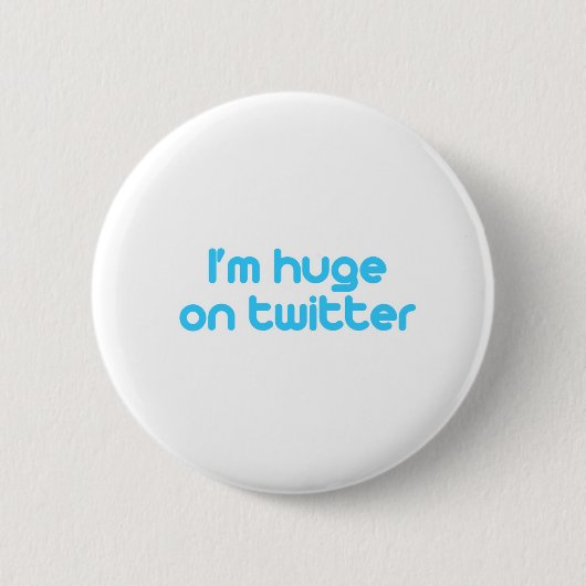 Ich bin auf Twitter enorm Button (Vorderseite)