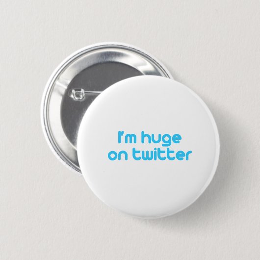 Ich bin auf Twitter enorm Button (Vorne & Hinten)