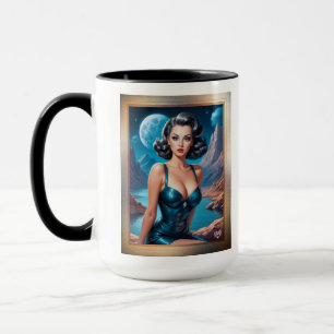 Ich bin auf Urlaub AI-Konzeptkunst von Xzendor7 Tasse