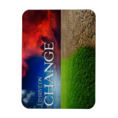 "Ich bin auf Veränderung gedeihen" Motivation Affi Magnet (Vertikal)