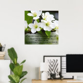 Ich bin Auferstehung Motivierend Bibelverse Poster (Heimbüro)