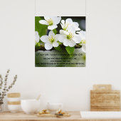 Ich bin Auferstehung Motivierend Bibelverse Poster (Küche)