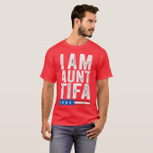Ich bin Auntifa Grafik Mädchen T-Shirt (Vorne ganz)