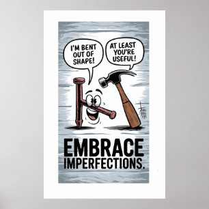 "Ich bin aus der Form gestoßen" Funny Tool HumorMo Poster