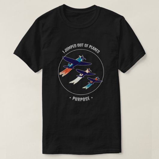 Ich bin aus Flugzeug gesprungen, um einen Veteran- T-Shirt (Design vorne)