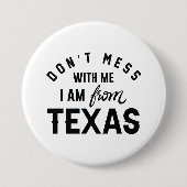 Ich bin aus Texas. Button (Vorderseite)