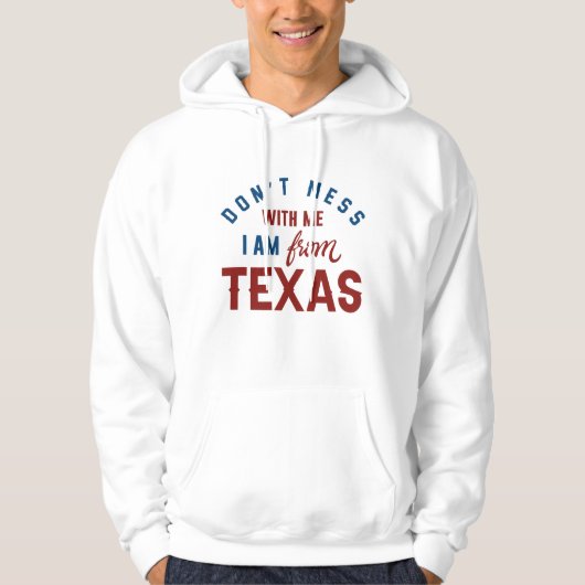 Ich bin aus Texas. Hoodie (Vorderseite)