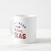 Ich bin aus Texas. Kaffeetasse (Vorderseite Links)