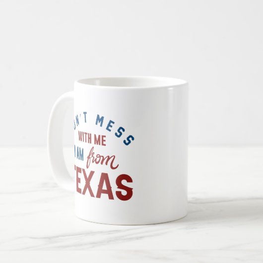 Ich bin aus Texas. Kaffeetasse (Vorderseite Links)