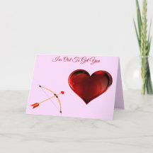 Ich bin aus, um dich Valentinstag-Karte zu bekomme