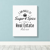 Ich bin aus Zucker und Gewürzen und echter Anwesen Leinwanddruck (Insitu (Holzboden))