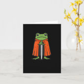 Ich bin ausgebrannt, M'lord Lustiger Ritter-Frosch Karte (Gelbe Blume)